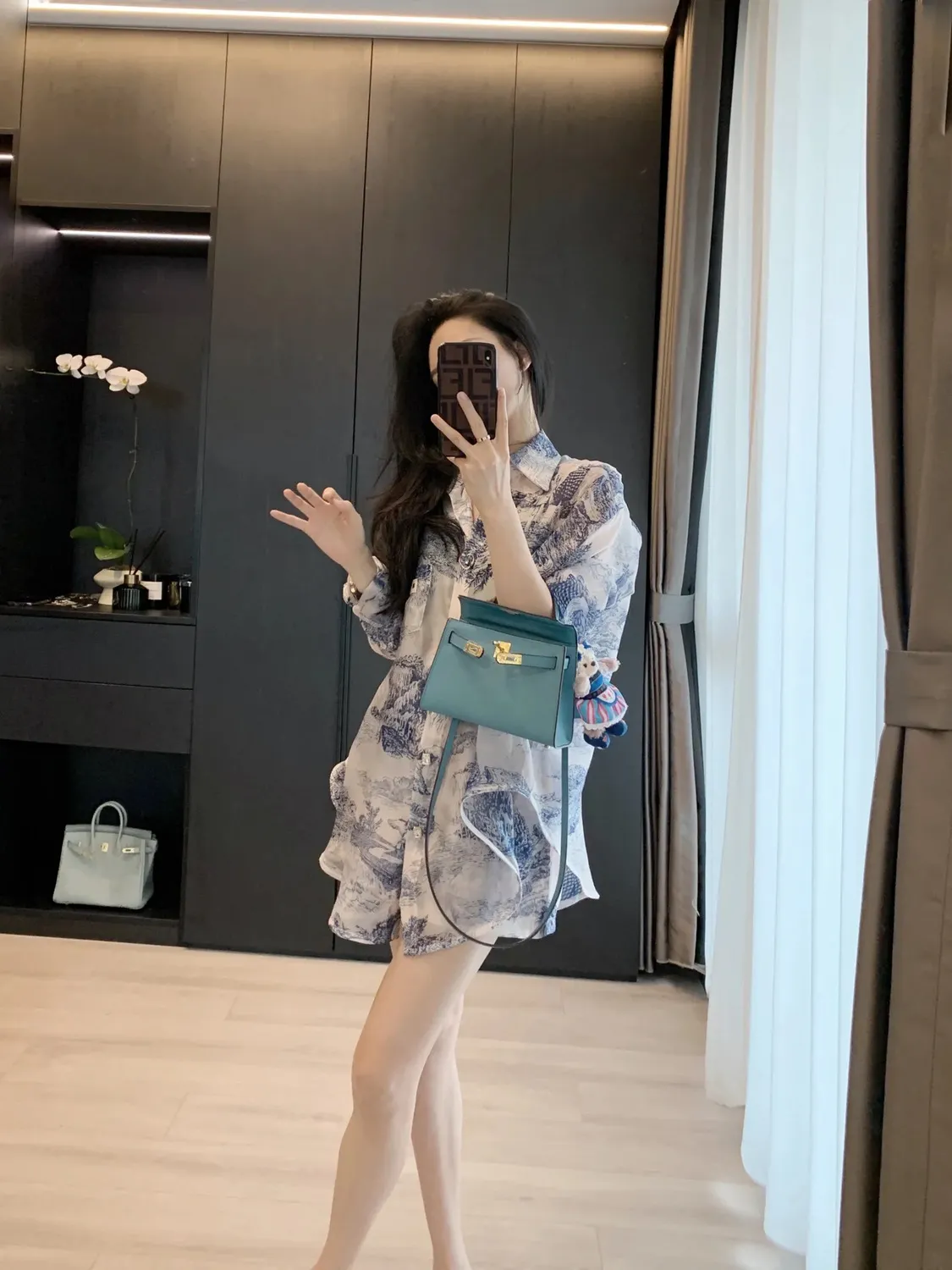 【Set】セットアップ シャツ + ショートパンツ Z6744