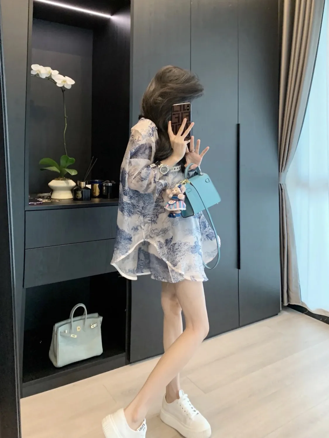 【Set】セットアップ シャツ + ショートパンツ Z6744