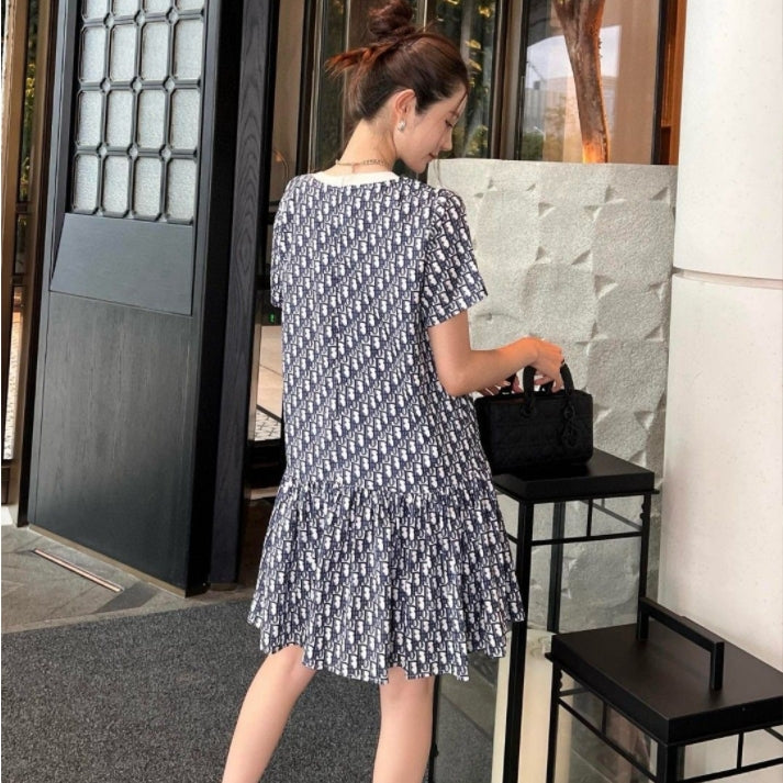 【Dress】きれいめ半袖デートワンピース Z6757
