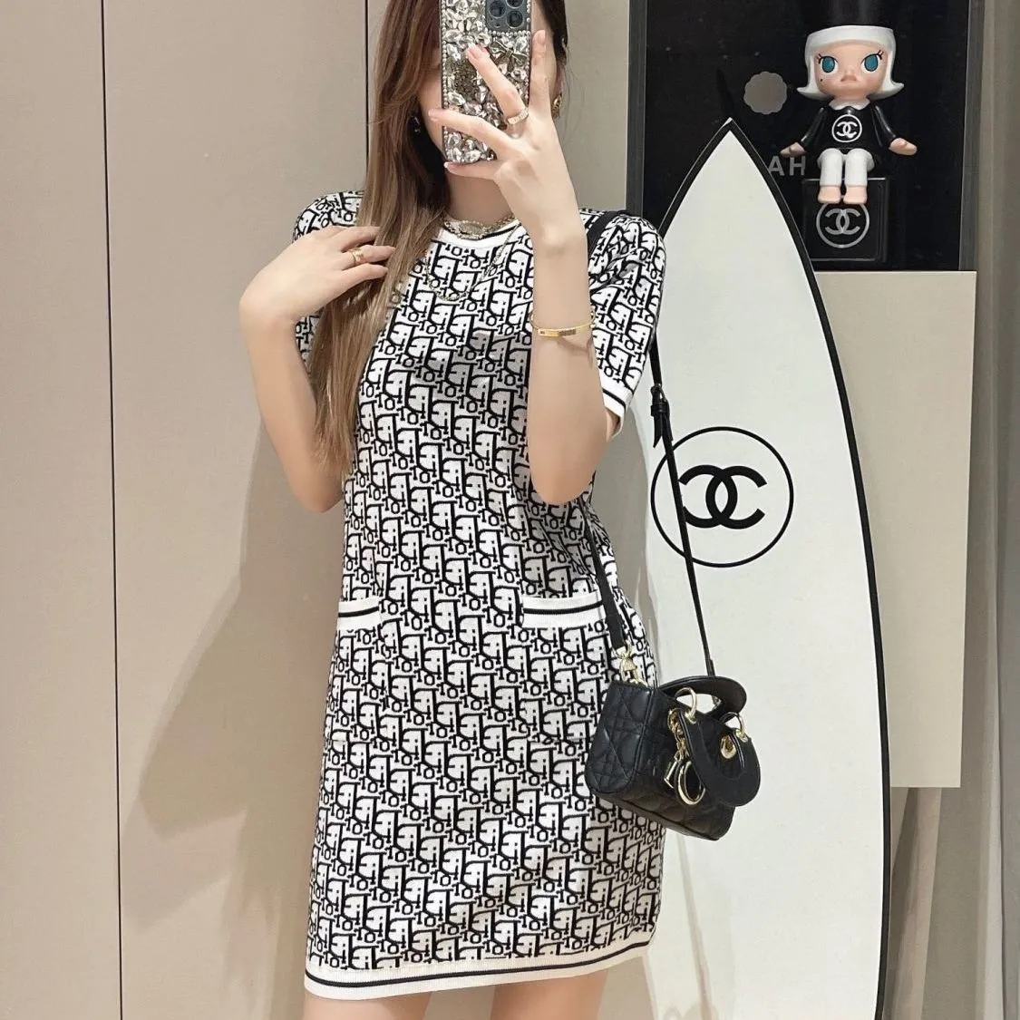 【Dress】2色展開ニットワンピース Z6758
