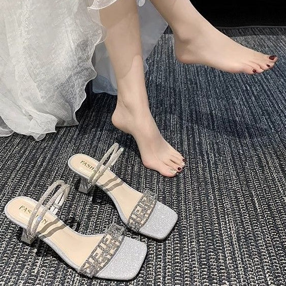 【Shoes】2wayキラキラ夏スリッパ Z6761