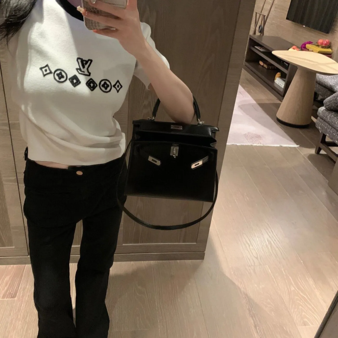 【Tops】半袖ニットTシャツ Z6774