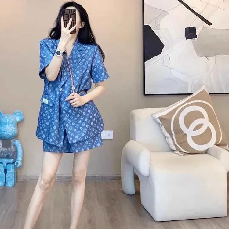 【Set】セットアップ ジャケット + ショートパンツ Z6784