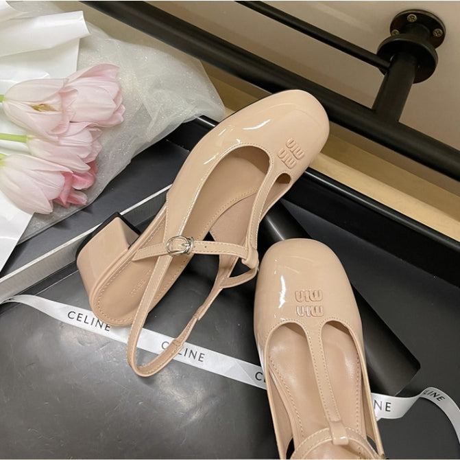 【Shoes】5色展開PUサンダル W12718