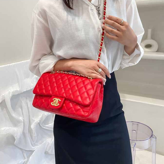 【雑貨】5色展開チェーンバック Z6807