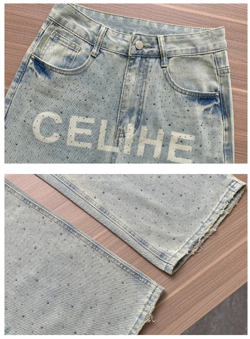 【Bottoms】高見えデニムパンツ W13123