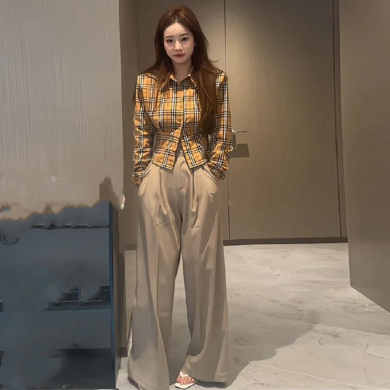 【Tops】チェック柄シャツ Z6989