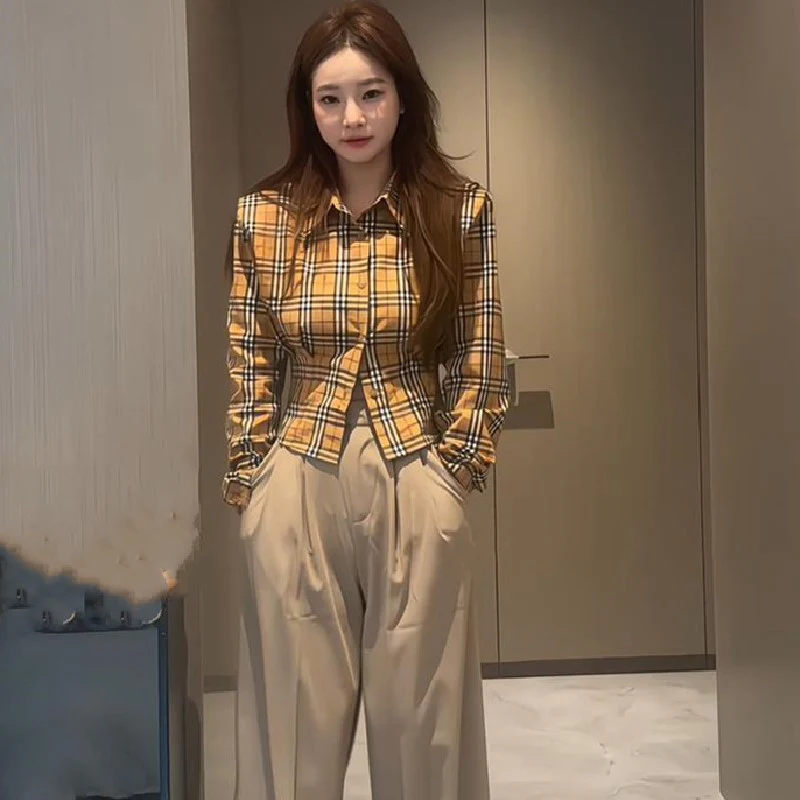 【Tops】チェック柄シャツ Z6989