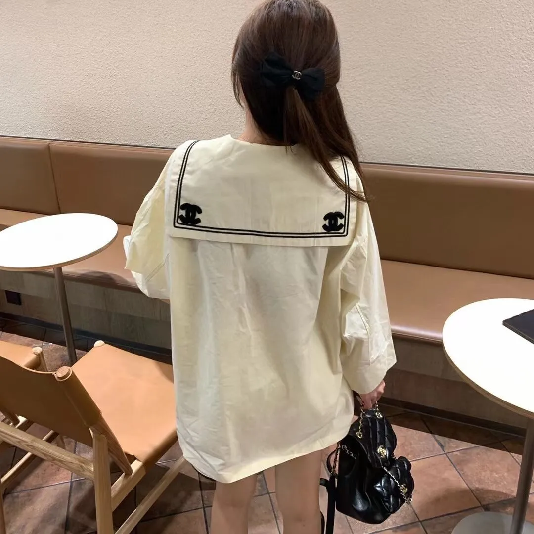 【Tops】体型カバー春秋シャツ Z7058