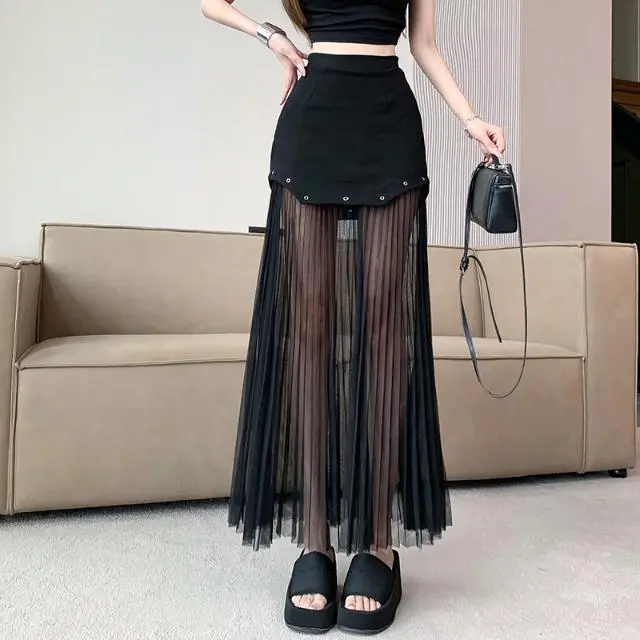 【Dress】チュール切替スカート Z7078