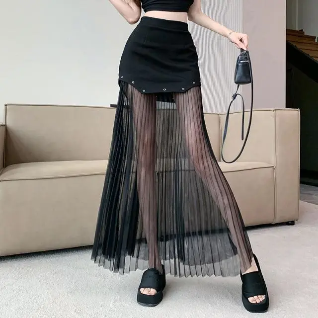【Dress】チュール切替スカート Z7078
