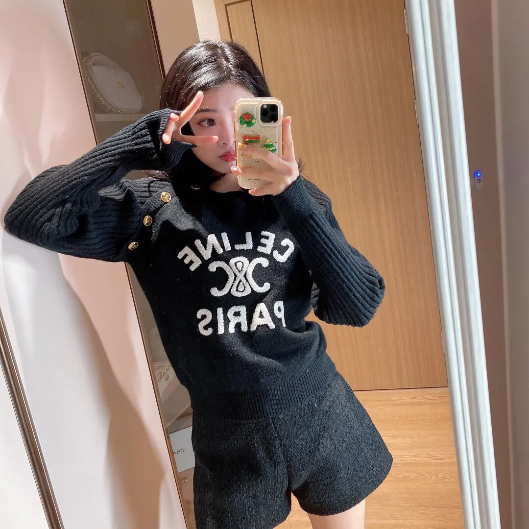 【Tops】2色展開ニットセーター Z7131