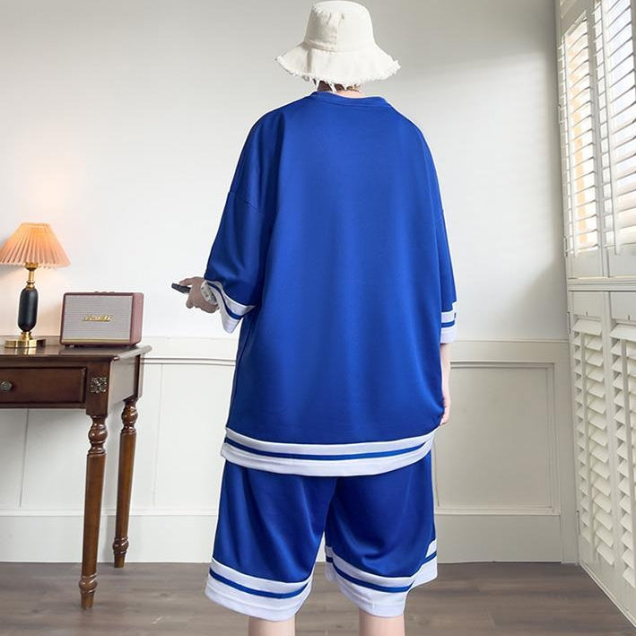 【Mens】メンズカートゥーンセット Tシャツ + ショートパンツ Z7135