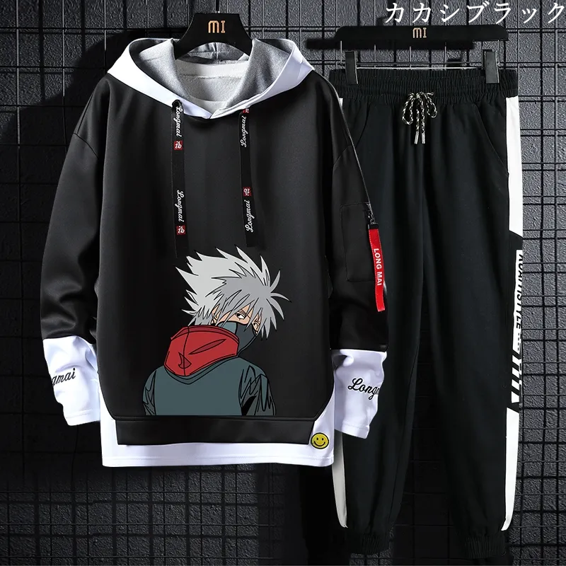 【Mens】プリントセット パーカー + パンツ Z7148