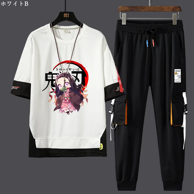 【Mens】プリントセット Tシャツ +パンツ Z7155