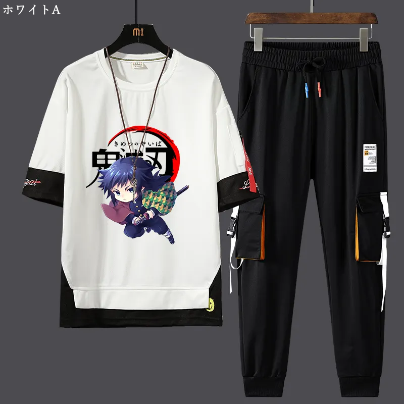 【Mens】プリントセット Tシャツ +パンツ Z7155