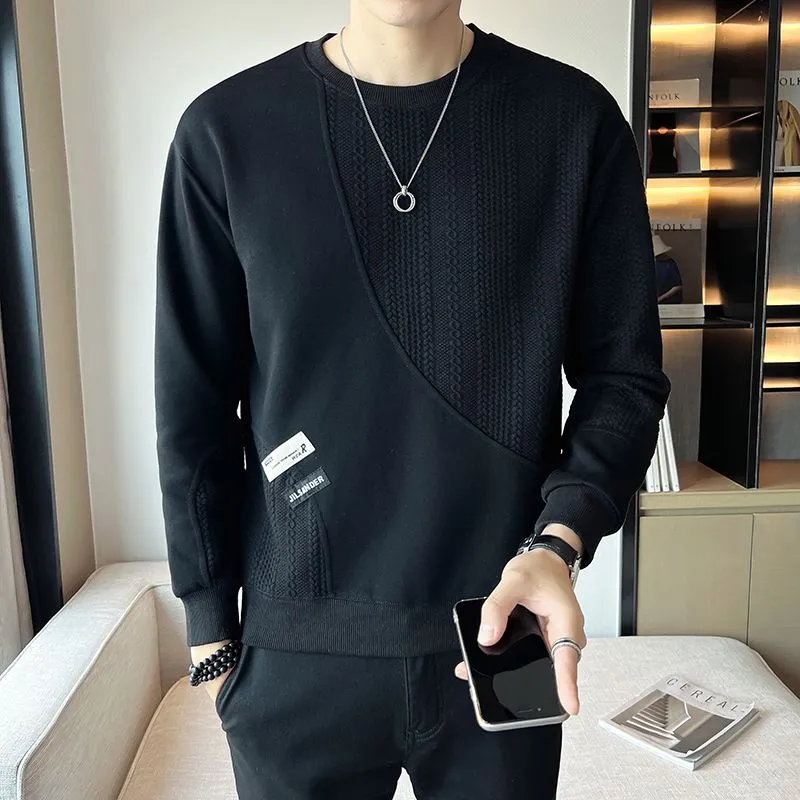 【Mens】2色シンプル春秋プルオーバー Z7182