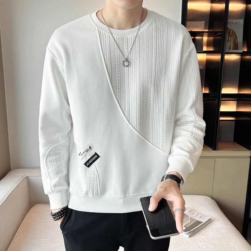【Mens】2色シンプル春秋プルオーバー Z7182