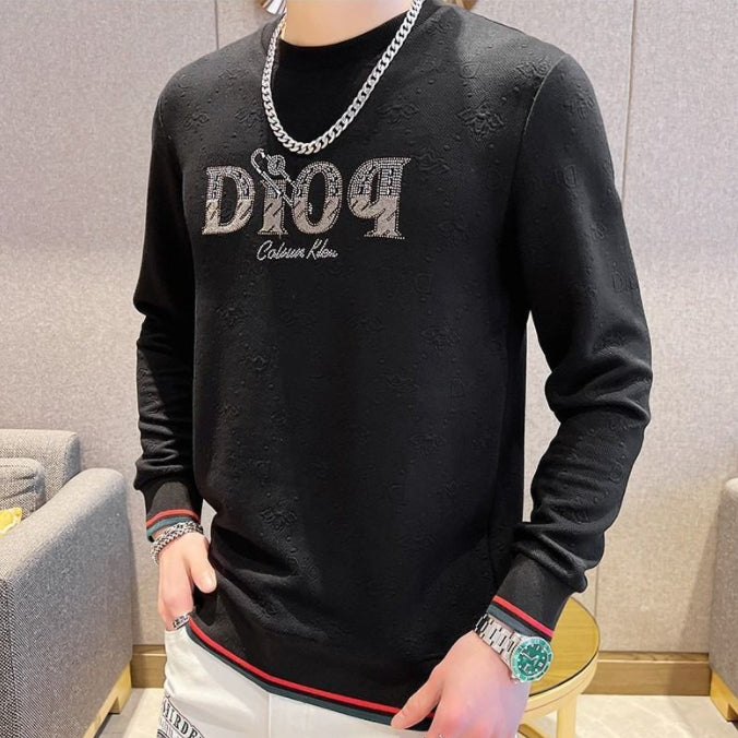 【Mens】立体ジャカード春秋プルオーバー Z7184