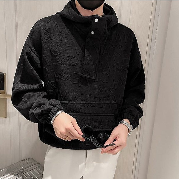 【Mens】立体ジャカード春秋パーカー Z7185