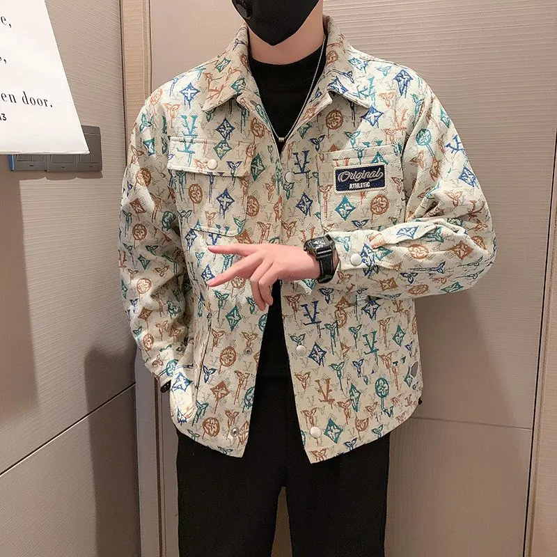 【Mens】2色展開プリントジャケット Z7186