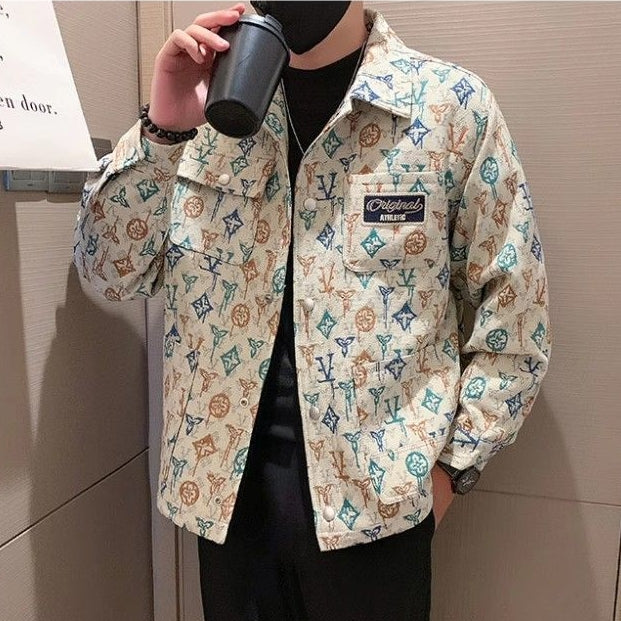 【Mens】2色展開プリントジャケット Z7186