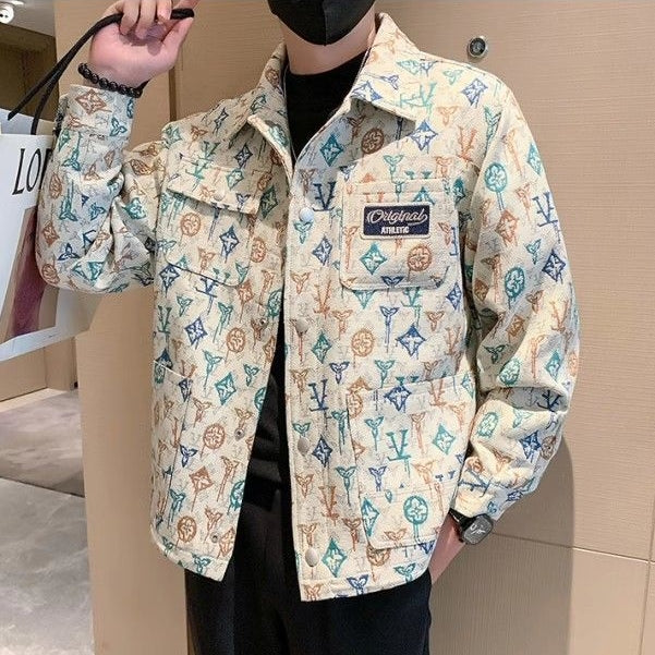 【Mens】2色展開プリントジャケット Z7186