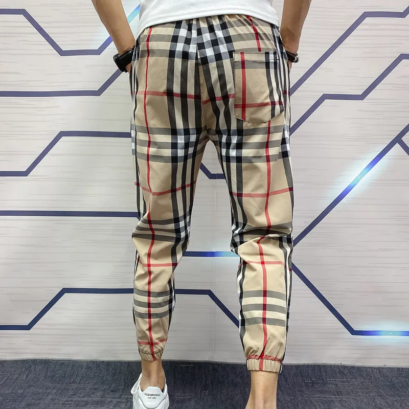 【Mens】チェック柄カジュアルパンツ Z7203