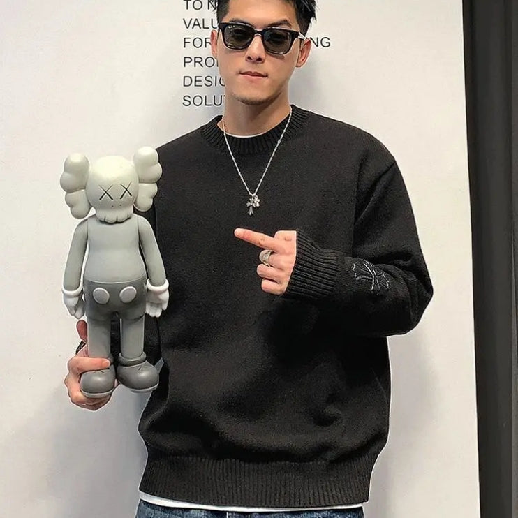 【Mens】3色展開ニットセーター Z7215