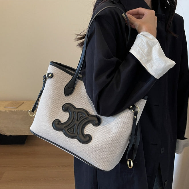 【雑貨】2色大容量ショルダーバッグ Z7233