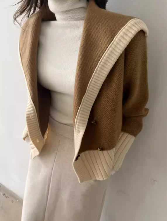 【Outer】長袖ニットカーディガン W13439