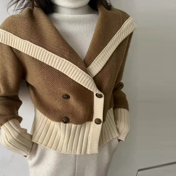 【Outer】長袖ニットカーディガン W13439