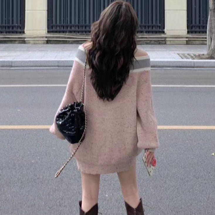 【Tops】ショルダーセーター Z7239