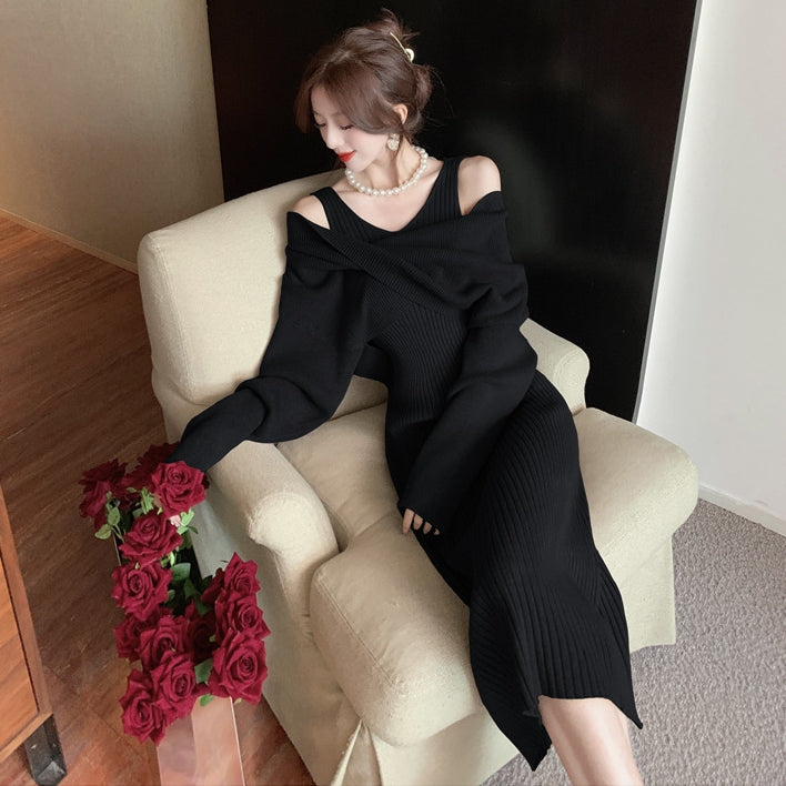 【Set】トップス + ワンピース2点セット Z7263