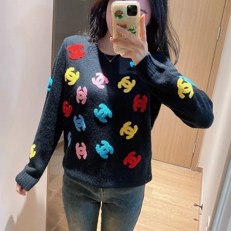 【Tops】カラフルニットセーター Z7293