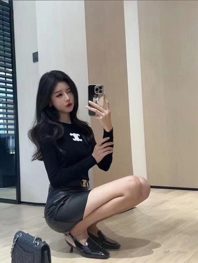 【Tops】柔らかい長袖Tシャツ Z7316