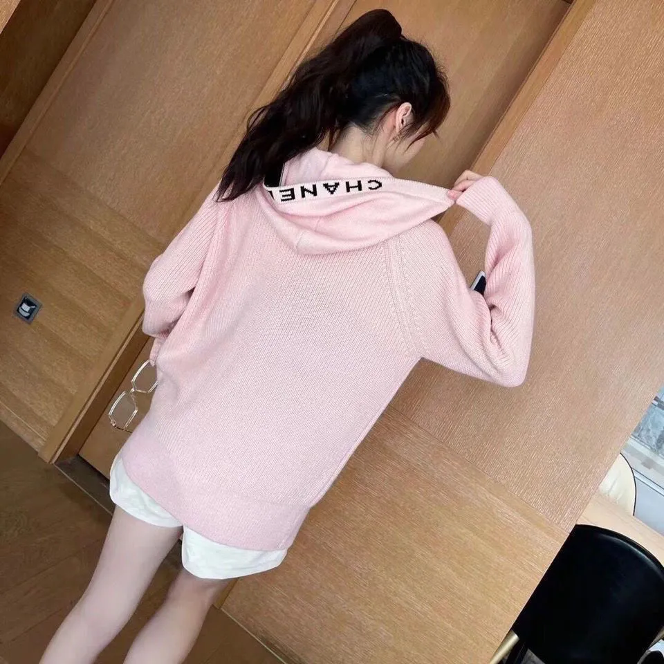 【Tops】3色帽子付きニットセーター Z7319