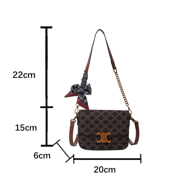 【雑貨】スカーフ付きショルダーバッグ Z7385