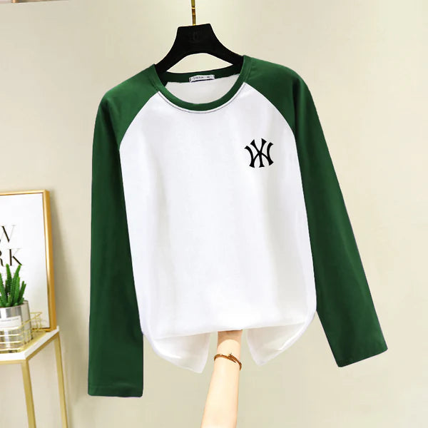 【Tops】ゆったり長袖Tシャツ W13631