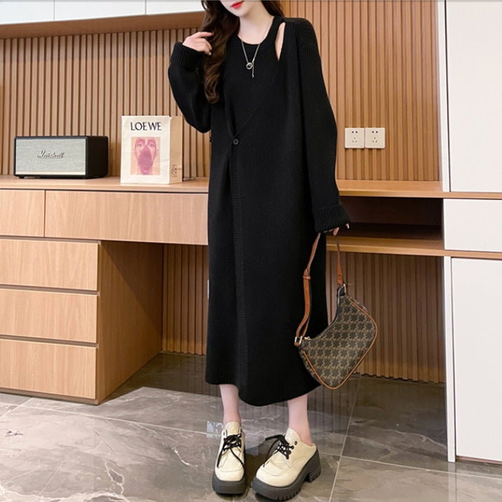 【Dress】きれいめ無地ワンピース Z7403