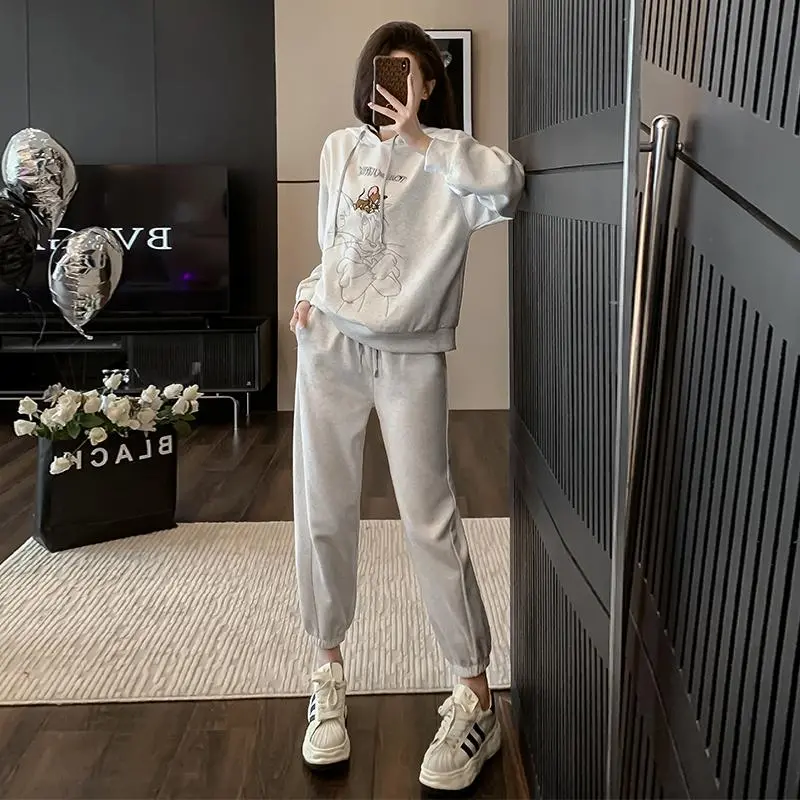 【Set】キャラクターセットアップ パーカー + パンツ Z7431