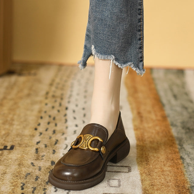 【Shoes】3色展開4cmローファー · シューズ Z7440