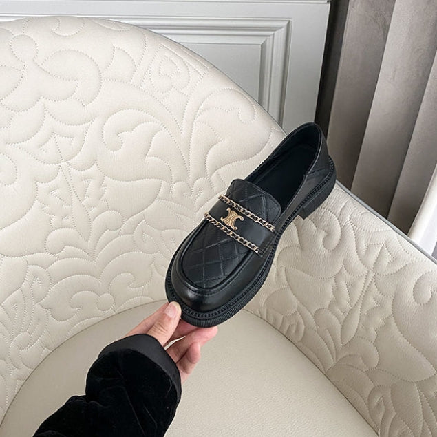 【Shoes】ローファーシューズ黒 Z7443