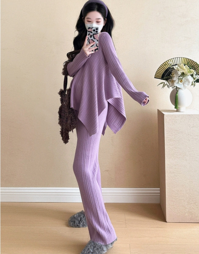 【Set】ニット + パンツ セットアップ Z7479