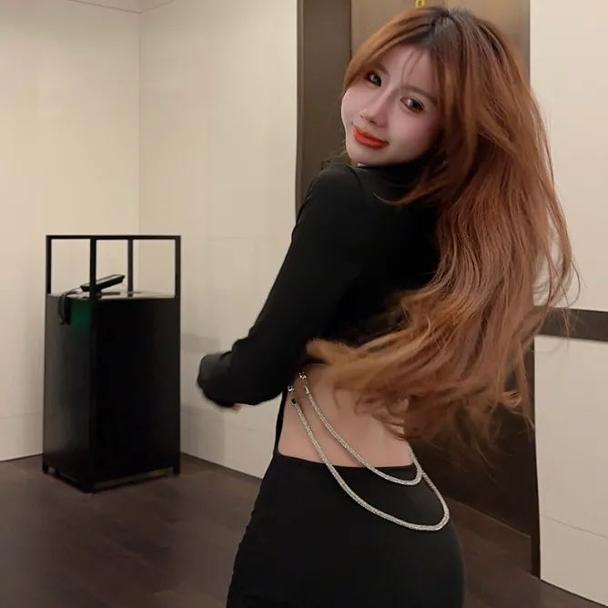 【Dress】バックレースワンピース Z7486