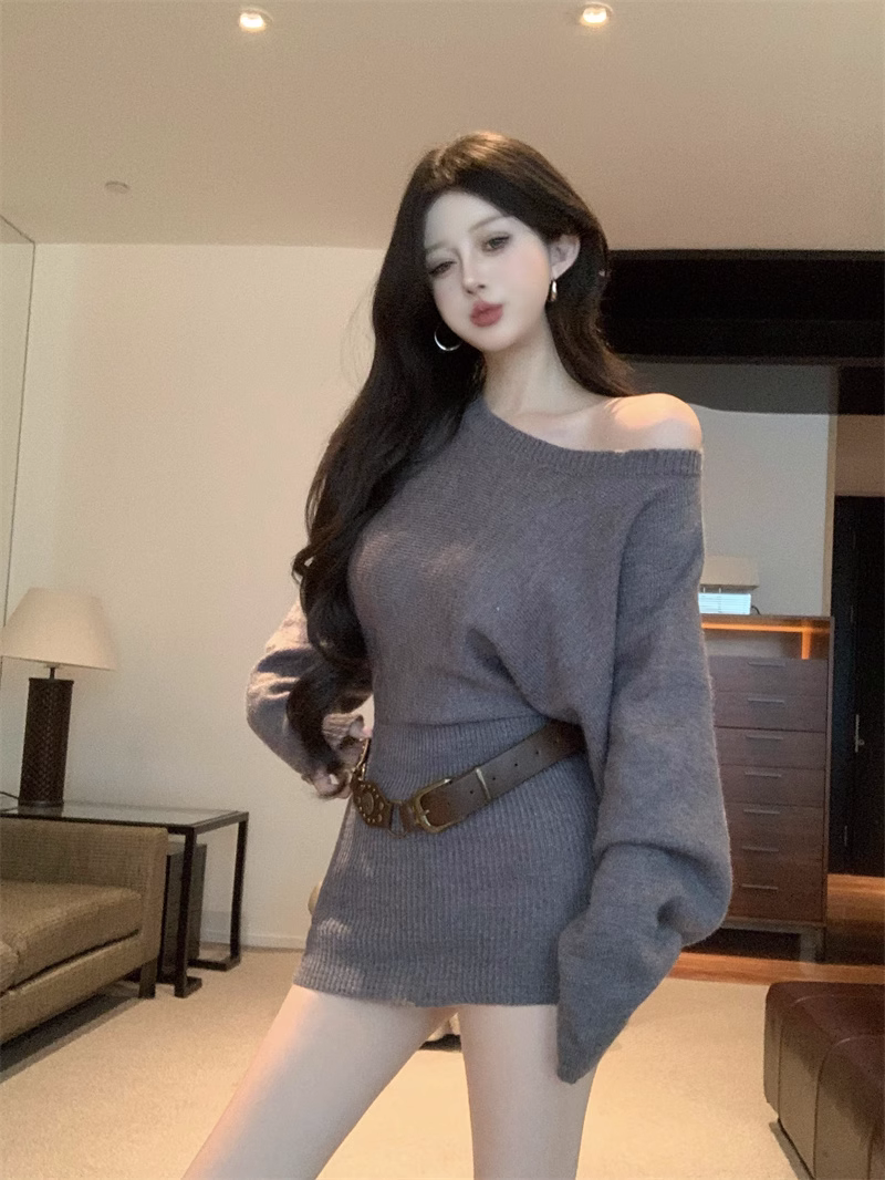 【Dress】ワンショルダーワンピース3色 Z7540