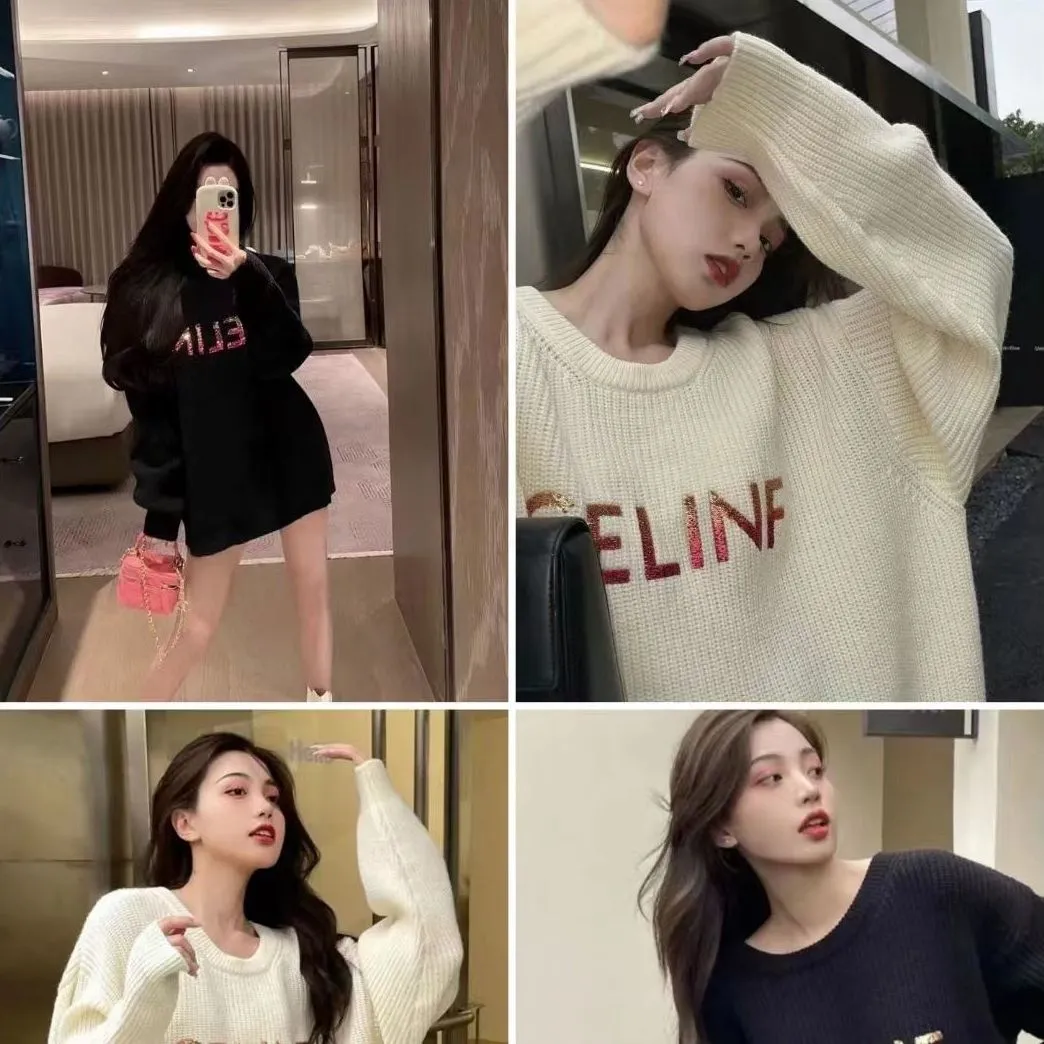 【Tops】2色展開ニットセーター Z7593