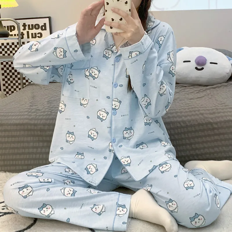 【Roomwear】キャラクター開襟パジャマセット Z7636
