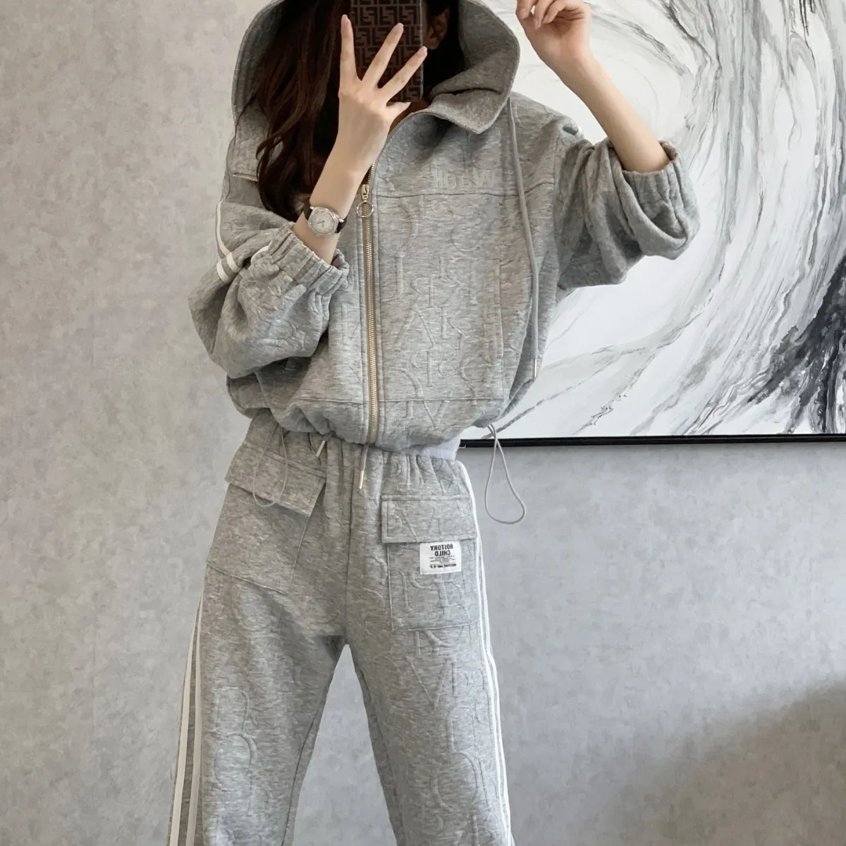 【Set】トップス +パンツ セット Z7649