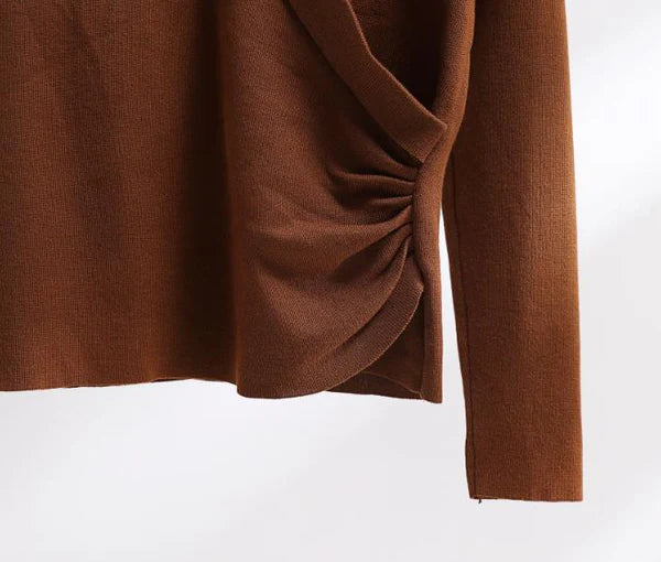 【Set】ニット+スリットスカートニット2点セット W13980